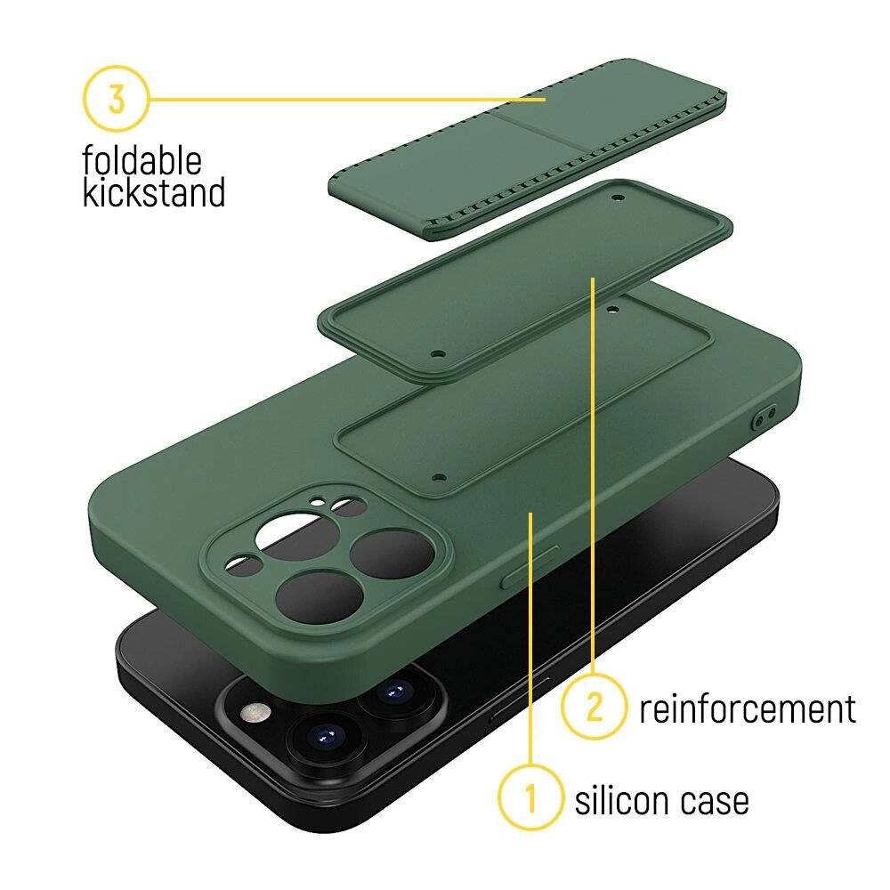 Wozinsky Kickstand Case Silikon Standhülle Samsung Galaxy A73 marineblau