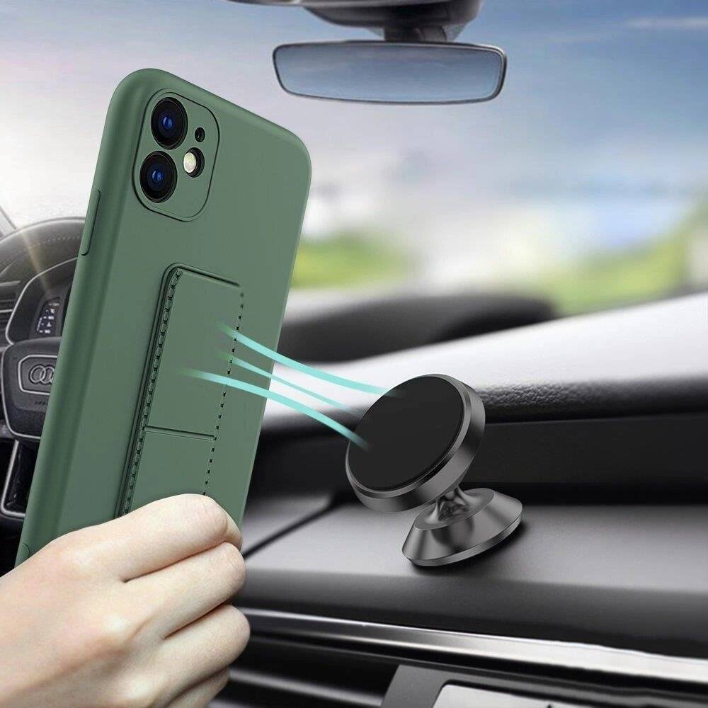 Wozinsky Kickstand Case Silikonhülle Ständer iPhone 13 mini grau