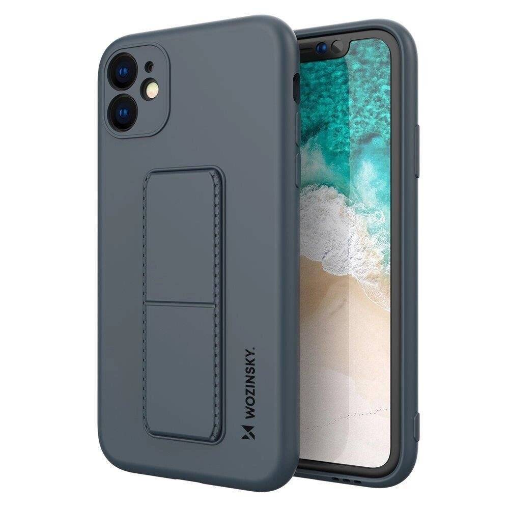 Wozinsky Kickstand Case Silikon Stand Cover Samsung Galaxy A72 4G Blau