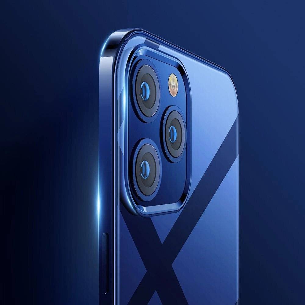 Joyroom New Beautiful Series Ultra Thin Clear Metallic Frame Case iPhone 12 Pro Max Grün JR-BP796