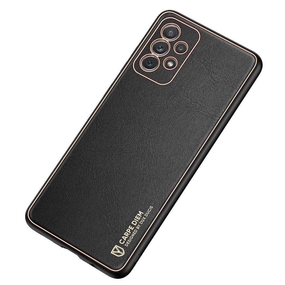 Dux Ducis Yolo elegantes Cover ökologischem Leder Samsung Galaxy A72 4G schwarz