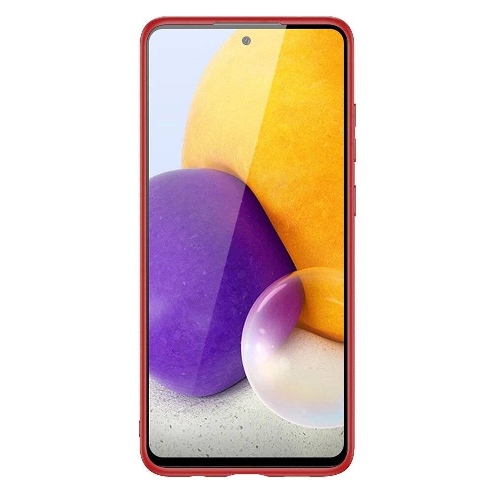 Elegante Hülle Kunstleder Samsung Galaxy A72 4G rot