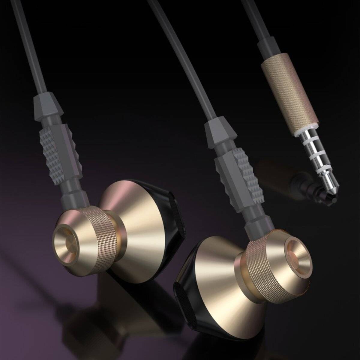Dudao Metal Wired Earbuds 3.5mm Mini Jack Grau X2C-Grau