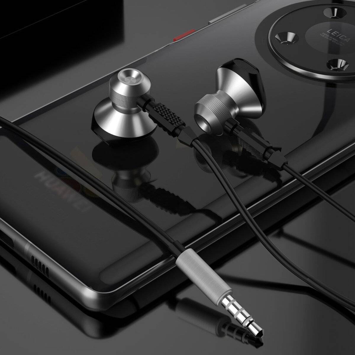 Dudao Metal Wired Earbuds 3.5mm Mini Jack Grau X2C-Grau
