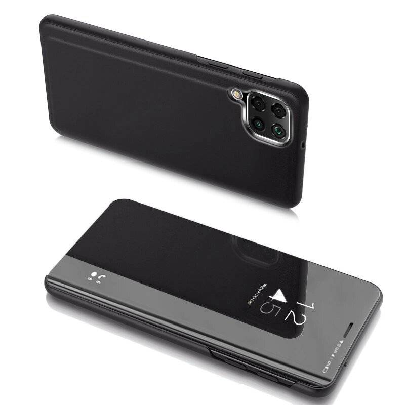 Clear View Case Cover Samsung Galaxy A22 4G schwarz
