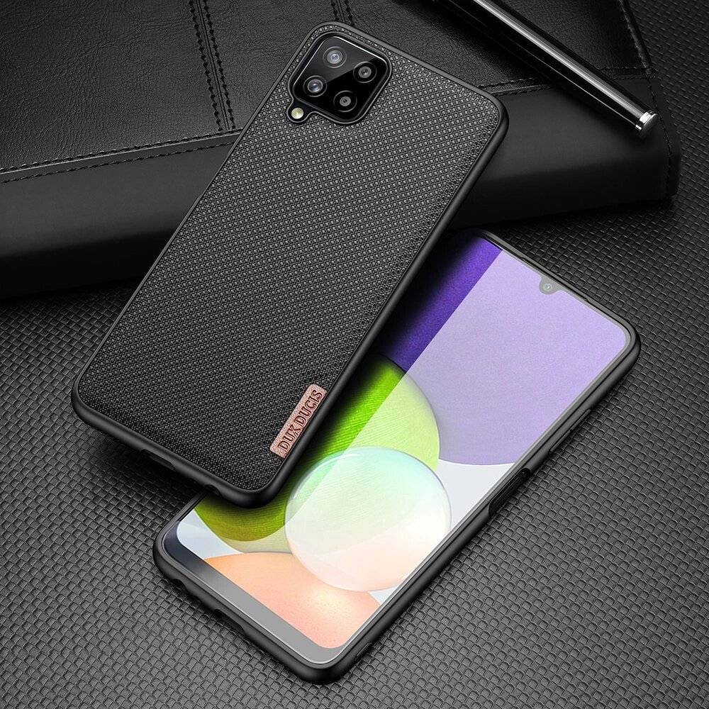 Dux Ducis Fino Hülle ist Nylon überzogen Samsung Galaxy A22 4G schwarz