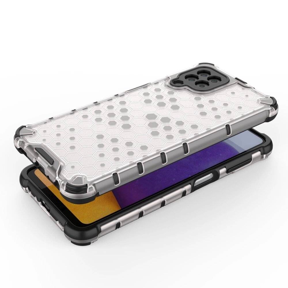 Honeycomb Handyhülle Schutzhülle TPU Rahmen Samsung Galaxy A22 4G transparent