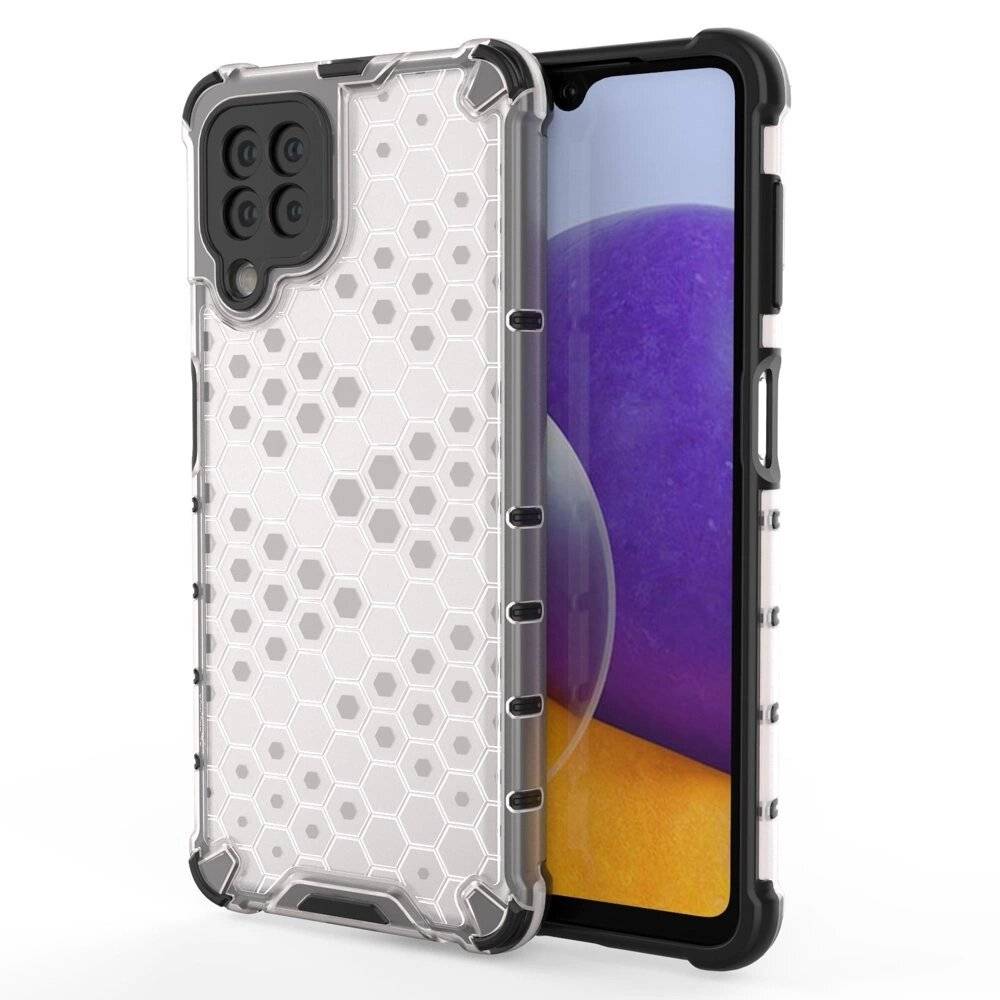 Honeycomb Handyhülle Schutzhülle TPU Rahmen Samsung Galaxy A22 4G transparent