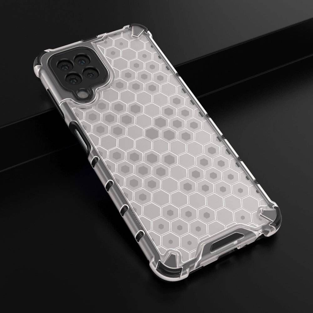 Honeycomb Handyhülle Schutzhülle TPU Rahmen Samsung Galaxy A22 4G transparent