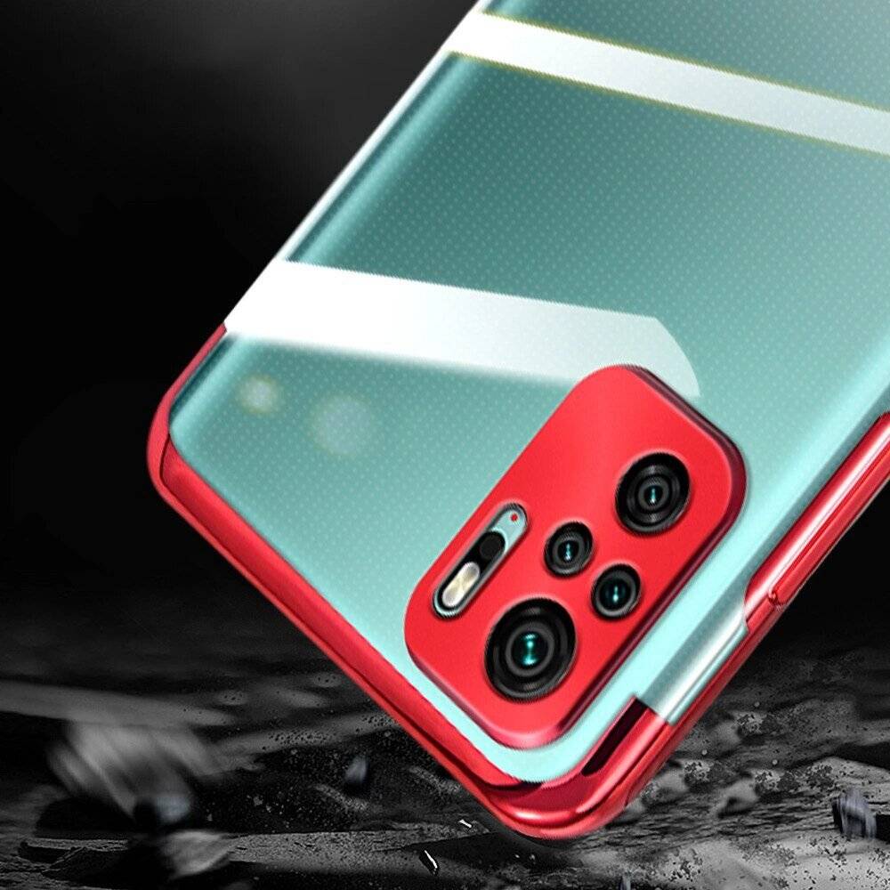 Clear Color Silikon Gel Electroplating frame Handyhülle Schutzhülle Xiaomi Redmi Note 10 5G /