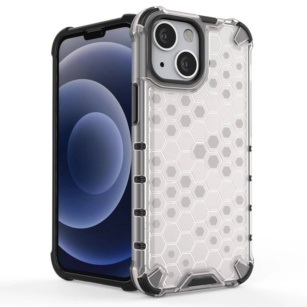 Honeycomb Handyhülle Schutzhülle TPU Rahmen iPhone 13 mini rot