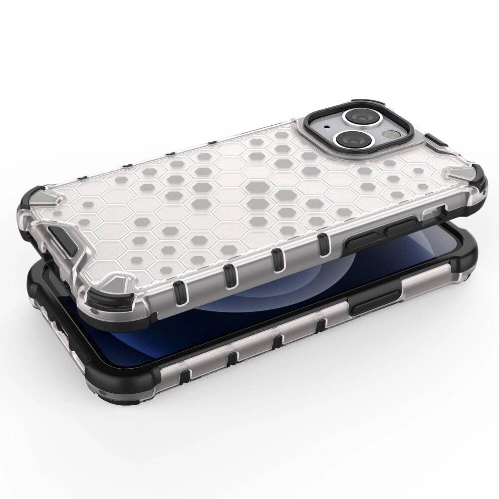 Honeycomb Handyhülle Schutzhülle TPU Rahmen iPhone 13 mini rot