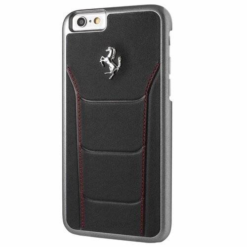 Ferrari Hardcase FESEHCP6BKR iPhone 6/6S 488 schwarz/rote Naht