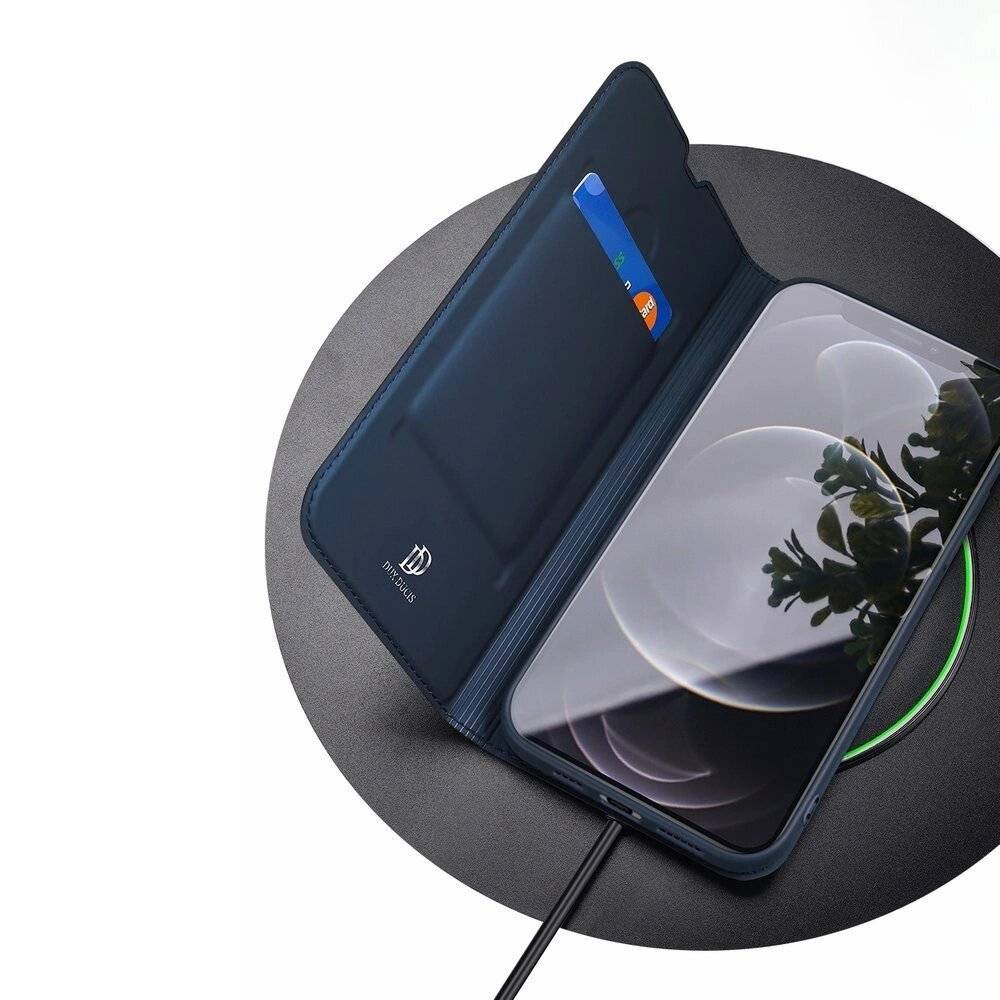 Dux Ducis Skin Pro Holster Flip Cover iPhone 13 blau