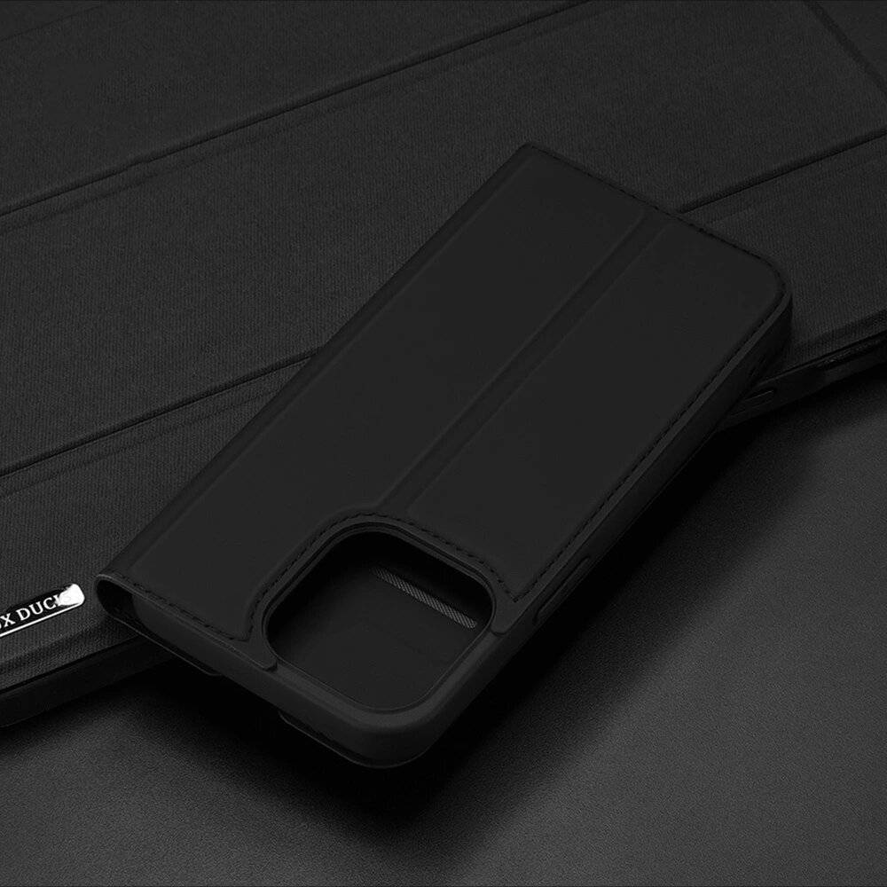 Dux Ducis Skin Pro Holster Flip Cover iPhone 13 Max schwarz