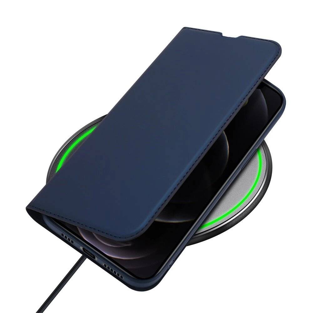 Dux Ducis Skin Pro Holster Flip Cover iPhone 13 Max blau