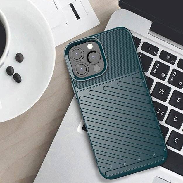 Thunder Case Flexibel Robuste Panzer Handyhülle TPU Schutzhülle iPhone 13 Pro Max grün