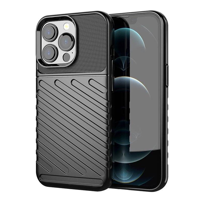 Thunder Case Flexibel Robuste Panzer Handyhülle TPU Schutzhülle iPhone 13 Pro schwarz