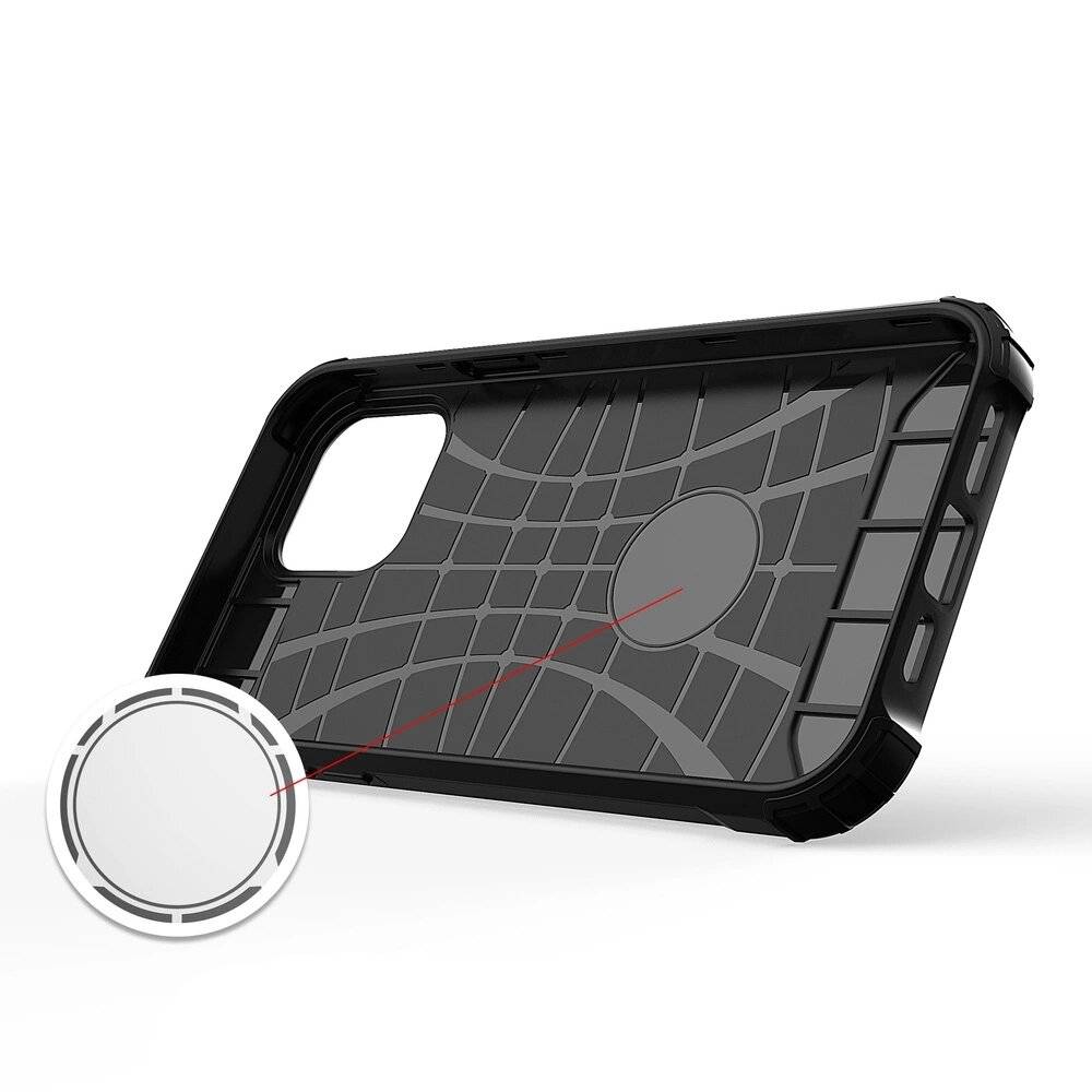 Hybrid Armor robuste TPU/PC Panzer Handyhülle Hard Case iPhone 13 Pro blau
