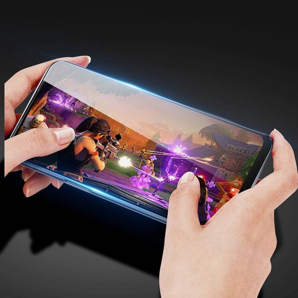 Dux Ducis 9D Hartglas 9H Vollbild Langlebiges Rahmen OnePlus Nord N200 5G Schwarz