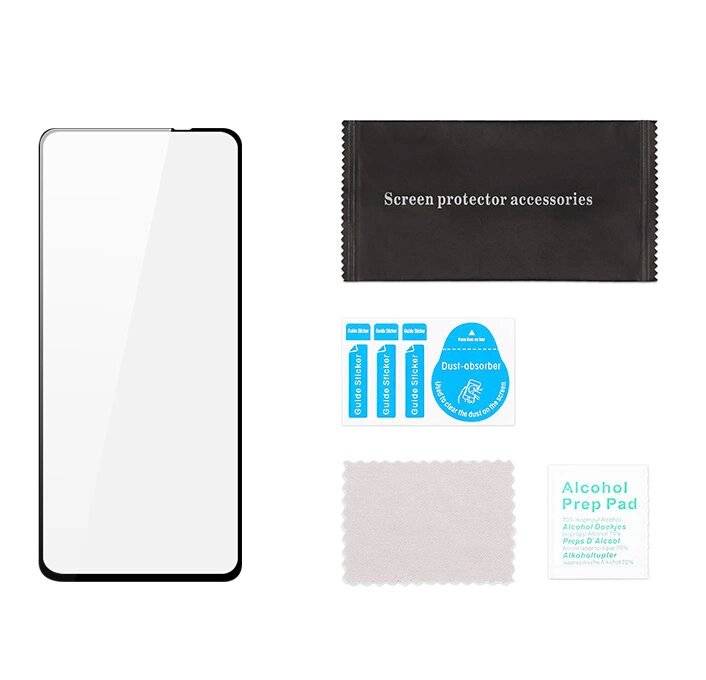 Dux Ducis 9D Hartglas 9H Vollbild Langlebiges Rahmen OnePlus Nord N200 5G Schwarz