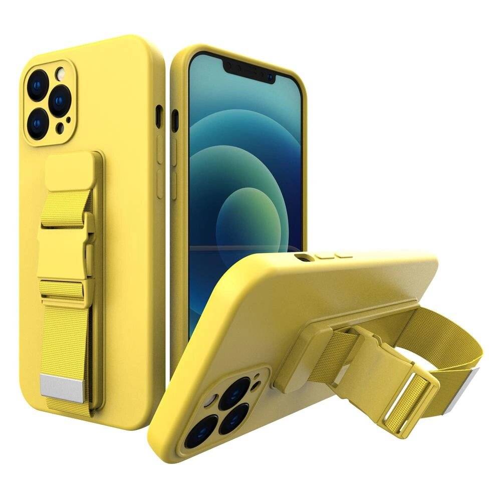Seilhülle Gelhülle Lanyard Kette Tasche Samsung Galaxy A22 4G gelb