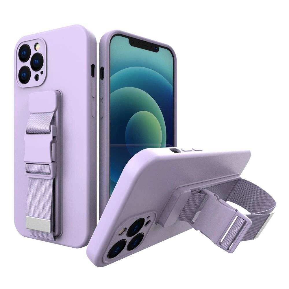 Seilhülle Gelhülle einer Kette Lanyard Tasche iPhone 11 Pro lila