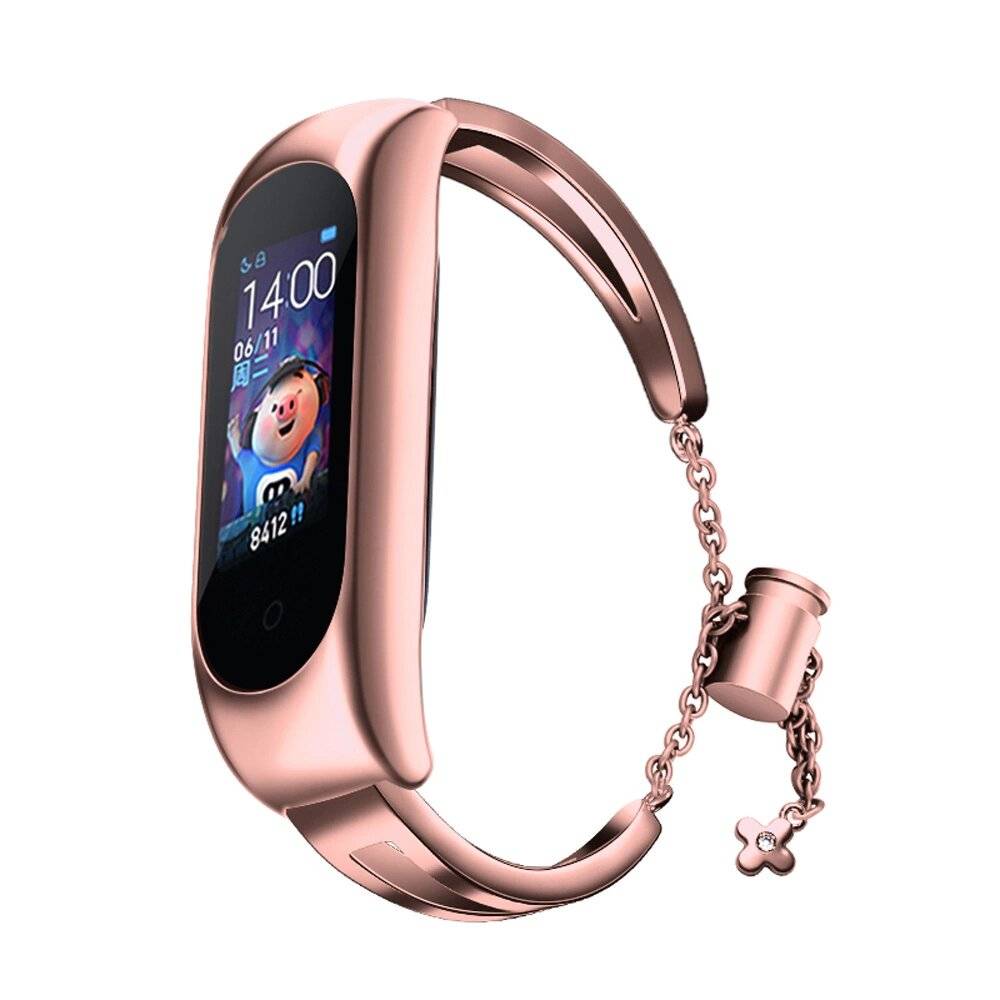 Metallarmband Xiaomi Mi Band 3 / 4 5 6 Armband - Rosa