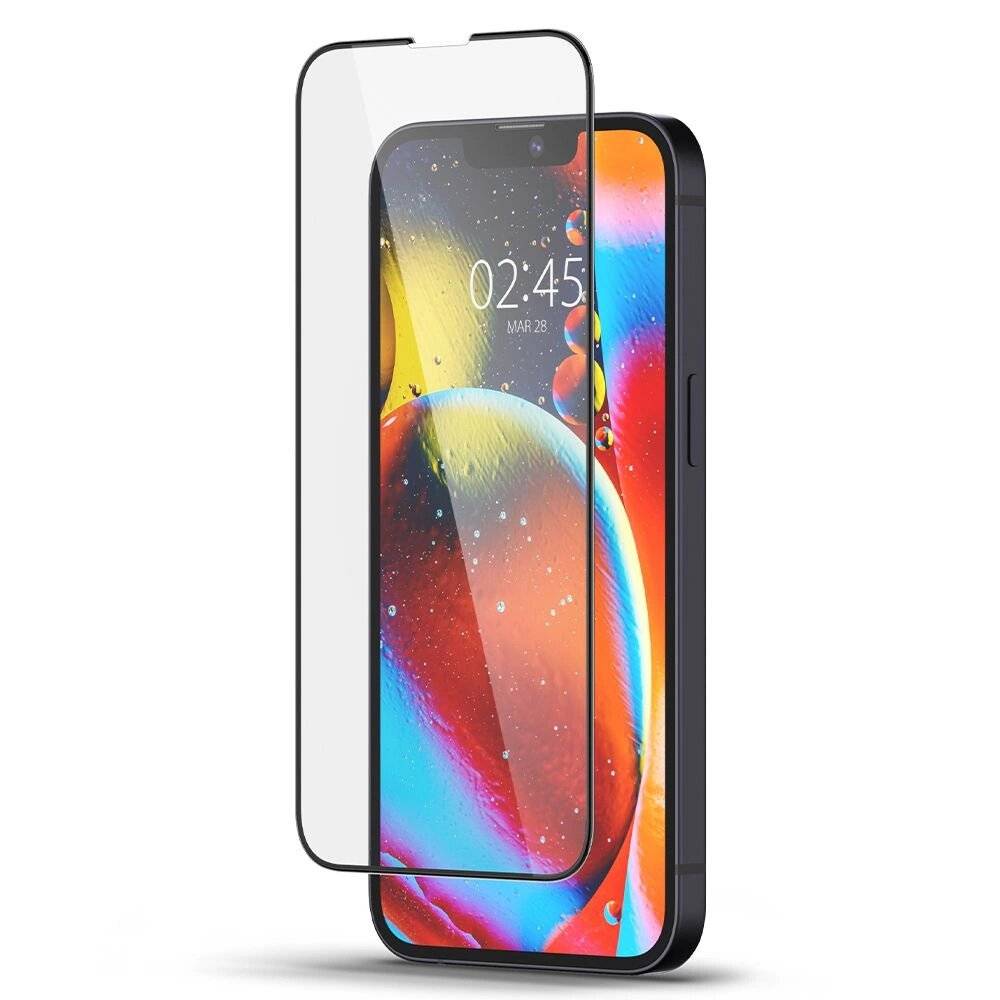 Spigen Glass FC Schutzglas iPhone 13 / Pro 14 16e - Schwarz