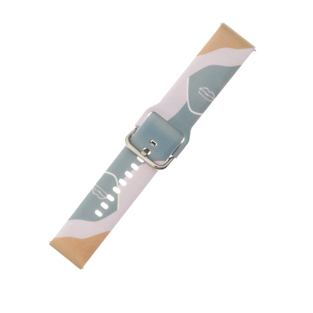 Strap Moro Samsung Galaxy Watch 40 / 41 42 43 44 mm Silikonarmband Uhrenarmband - Muster 17