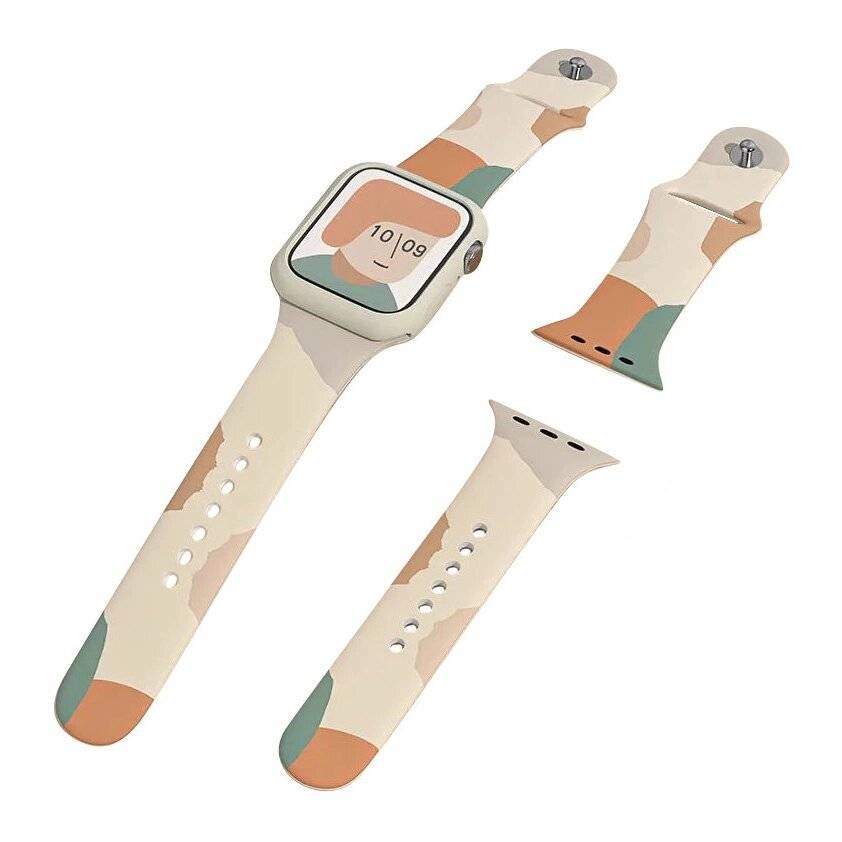 Silikonarmband Moro Uhrenarmband Apple Watch 42 / 44 45 49 mm - Muster 5