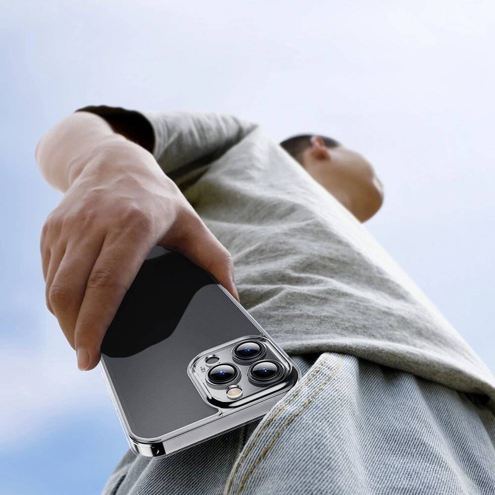 Baseus Frosted Glass Case Cover iPhone 13 Pro Max Hardcover Gelrahmen Transparent ARWS000202