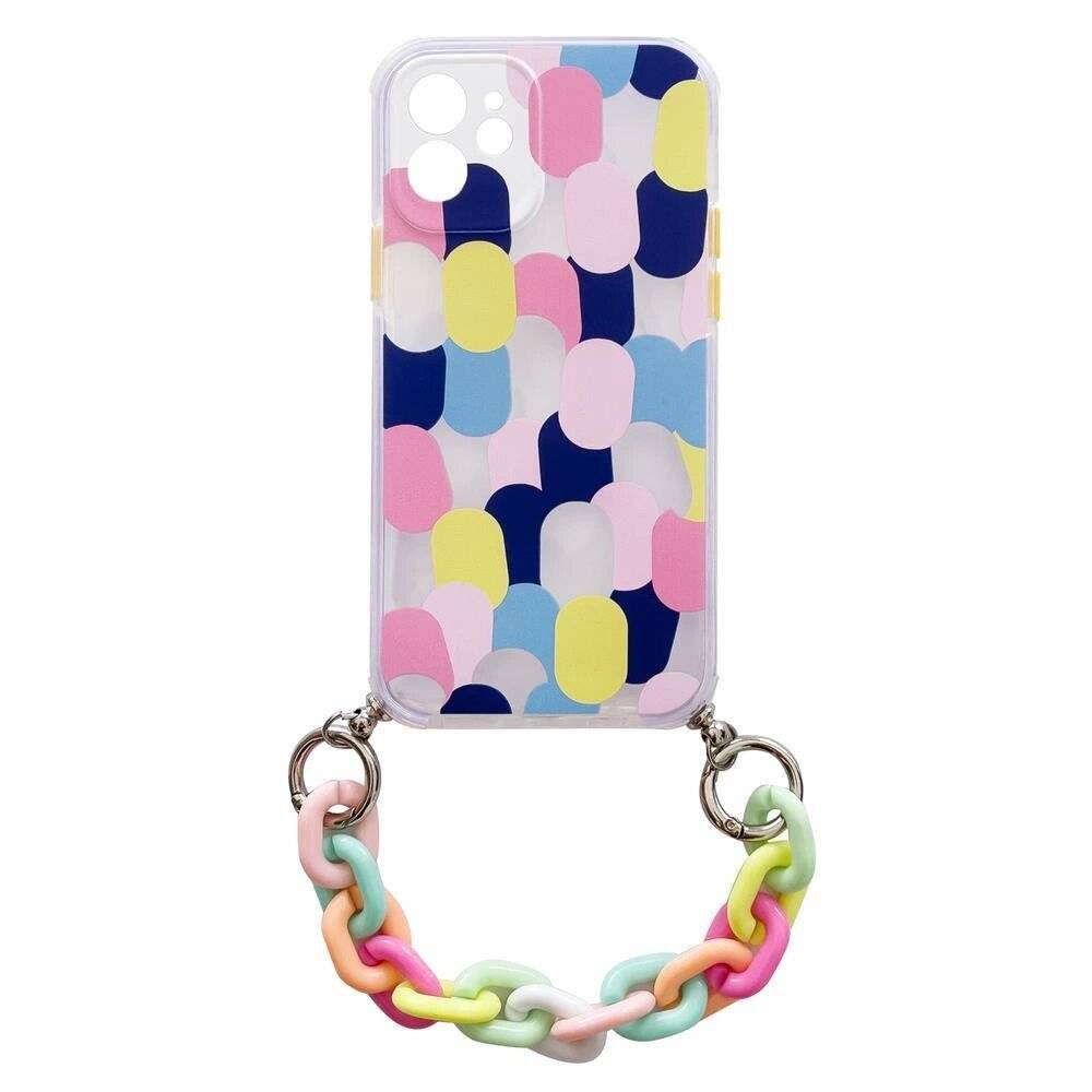 Color Chain Case Gel flexible elastische Hülle Kettenanhänger Xiaomi Redmi 10 mehrfarbig 1