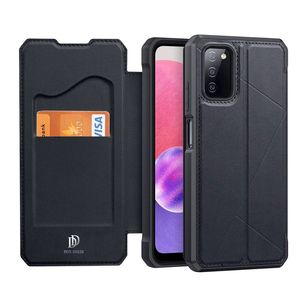 DUX DUCIS Skin X booktype case schutzhülle aufklappbare hülle Samsung Galaxy A03s schwarz