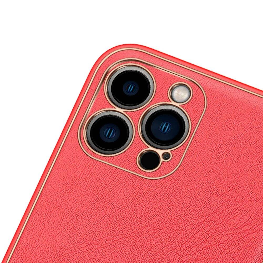 Dux Ducis Yolo elegantes etui PU Leder schutzhülle hülle iPhone 13 Pro rot
