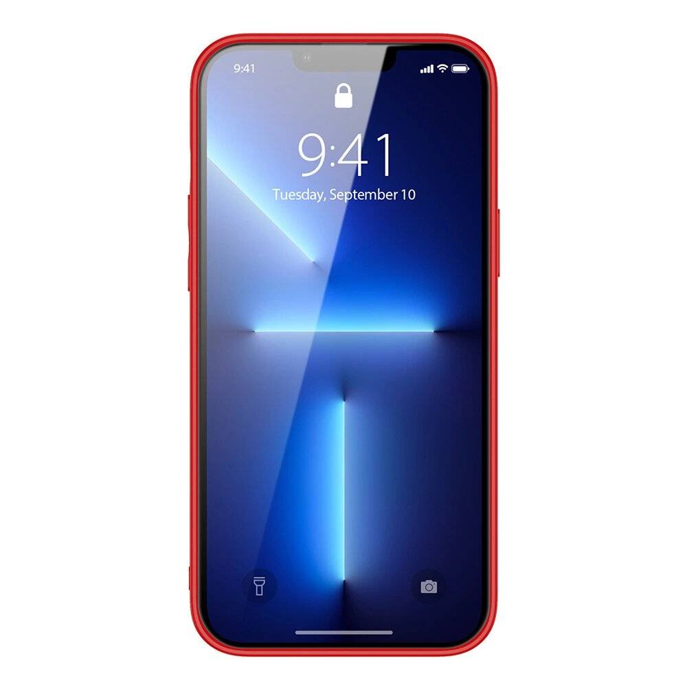 Dux Ducis Yolo elegantes etui PU Leder schutzhülle hülle iPhone 13 Pro Max rot