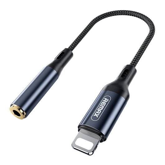 Remax Sury Series Lightning - Miniklinke 3,5mm Audioadapter 0,13m Anlauffarben RL-LA13i