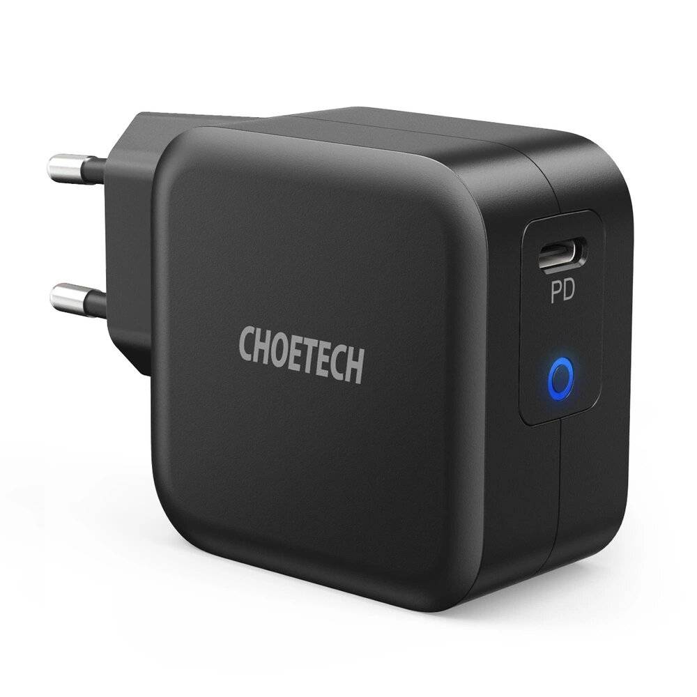 Choetech GaN USB Type C wall charger 61W Power Delivery black Q6006