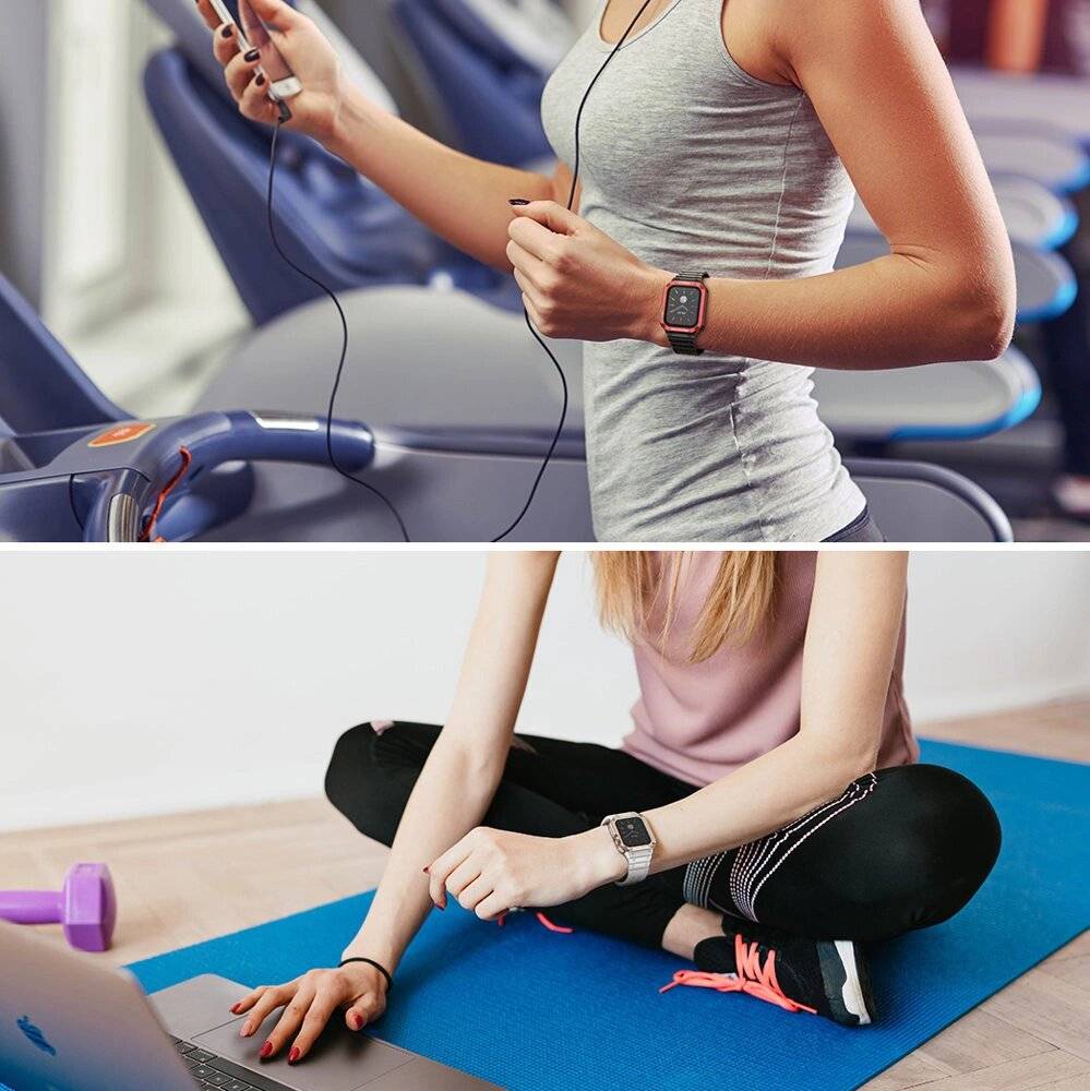 Schutzarmband Apple Watch 38/40/41 mm Panzergehäuse-Armband - Rosa