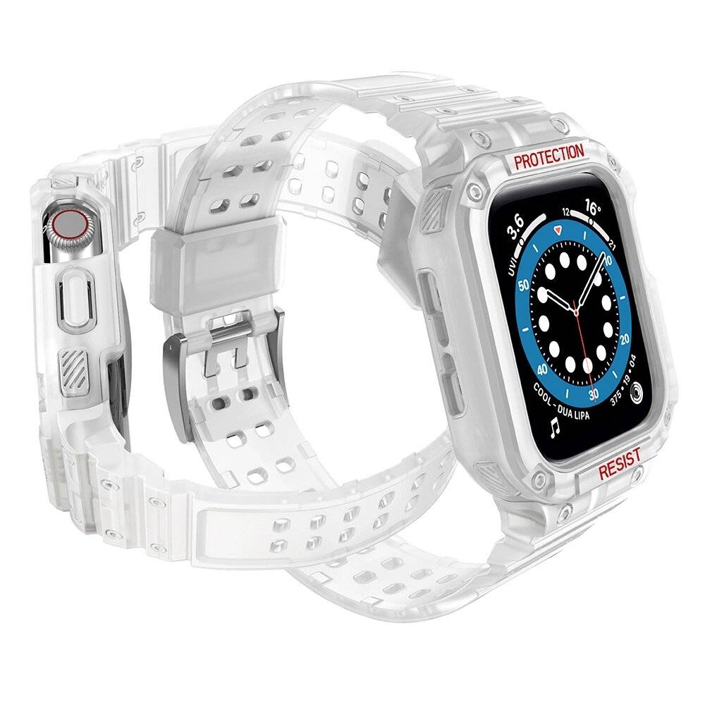 Schutzarmband Apple Watch 42/44/45 mm Panzergehäuse-Armband - Transparent
