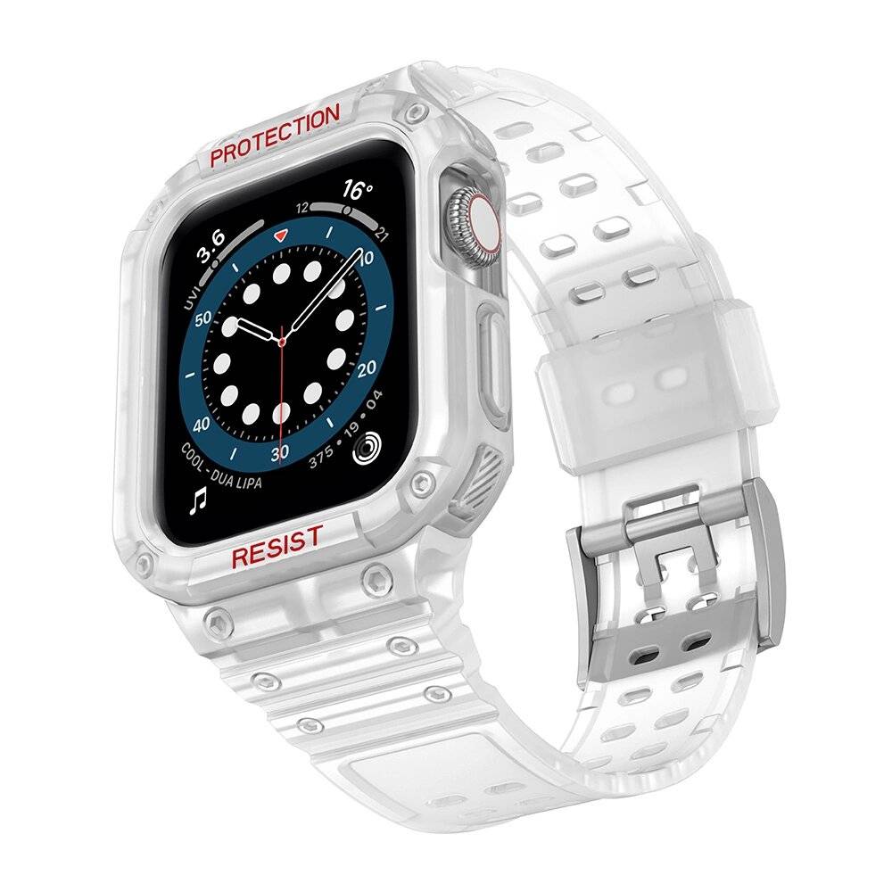 Schutzarmband Apple Watch 42/44/45 mm Panzergehäuse-Armband - Transparent