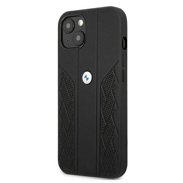 BMW Tasche BMHCP13SRSPPK iPhone 13 mini 5.4" schwarz/schwarz Hartschale Leder Curve Perforate