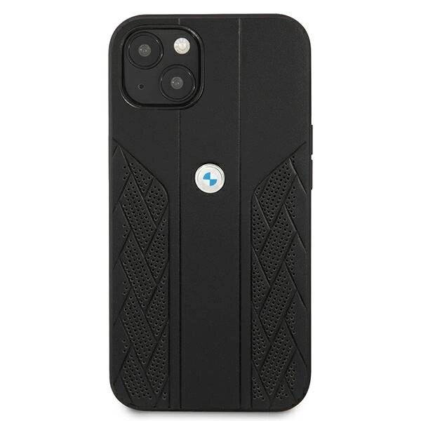 BMW Tasche BMHCP13SRSPPK iPhone 13 mini 5.4" schwarz/schwarz Hartschale Leder Curve Perforate