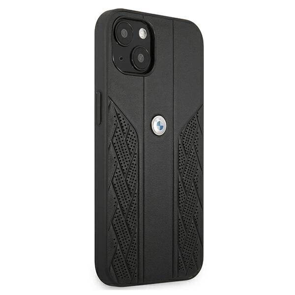 BMW Tasche BMHCP13SRSPPK iPhone 13 mini 5.4" schwarz/schwarz Hartschale Leder Curve Perforate