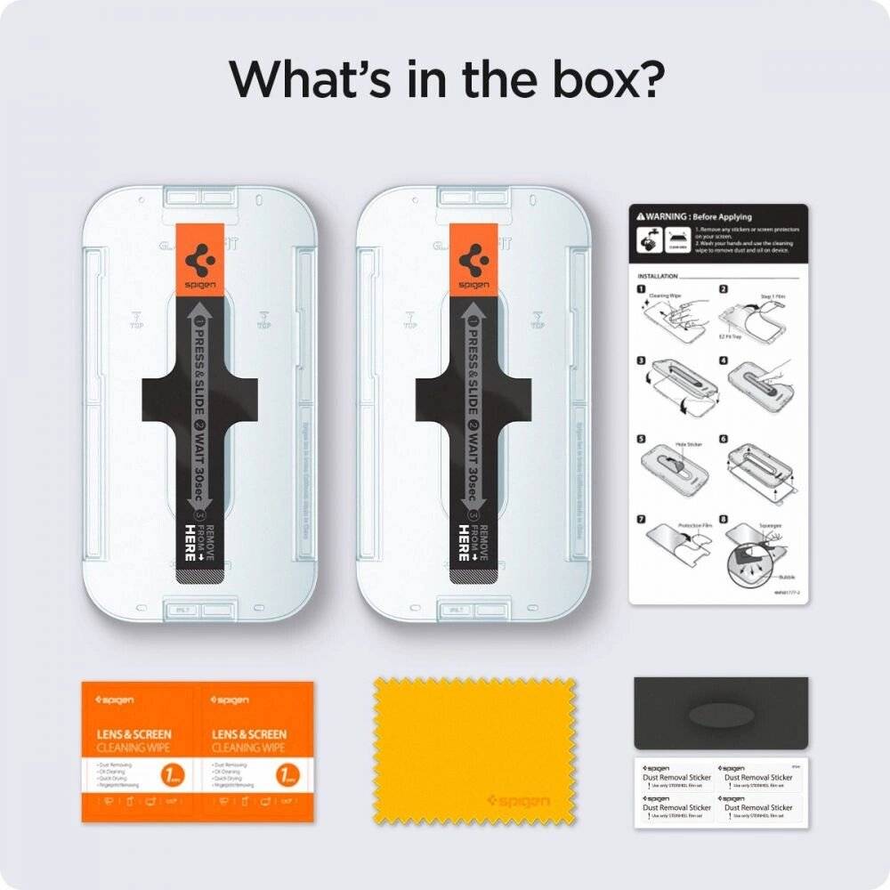 Spigen Glas.tR EZ Fit Privacy gehärtetes Glas iPhone 13 Pro Max - 2 Stk.