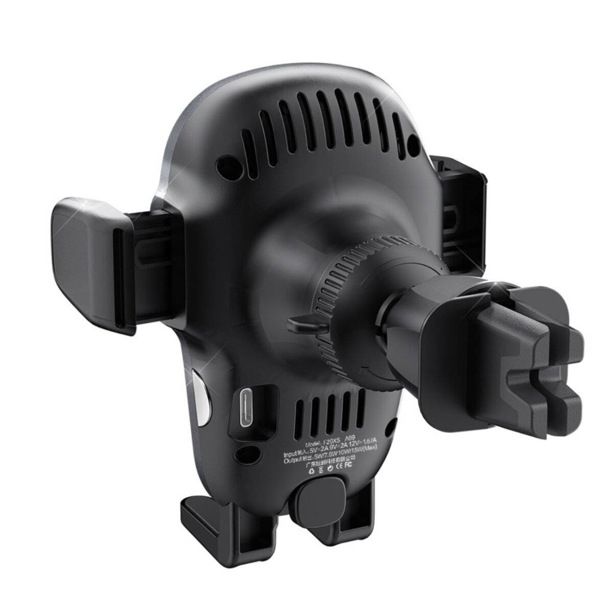 Dudao F20xs Automatische Autohalterung mit Qi Wireless Charger 15 W – Grau