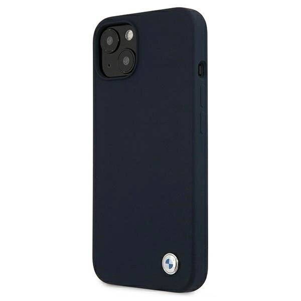 BMW BMHCP13SSILNA iPhone 13 mini 5,4" marineblau/navy Hartschalenetui Silikon Signature