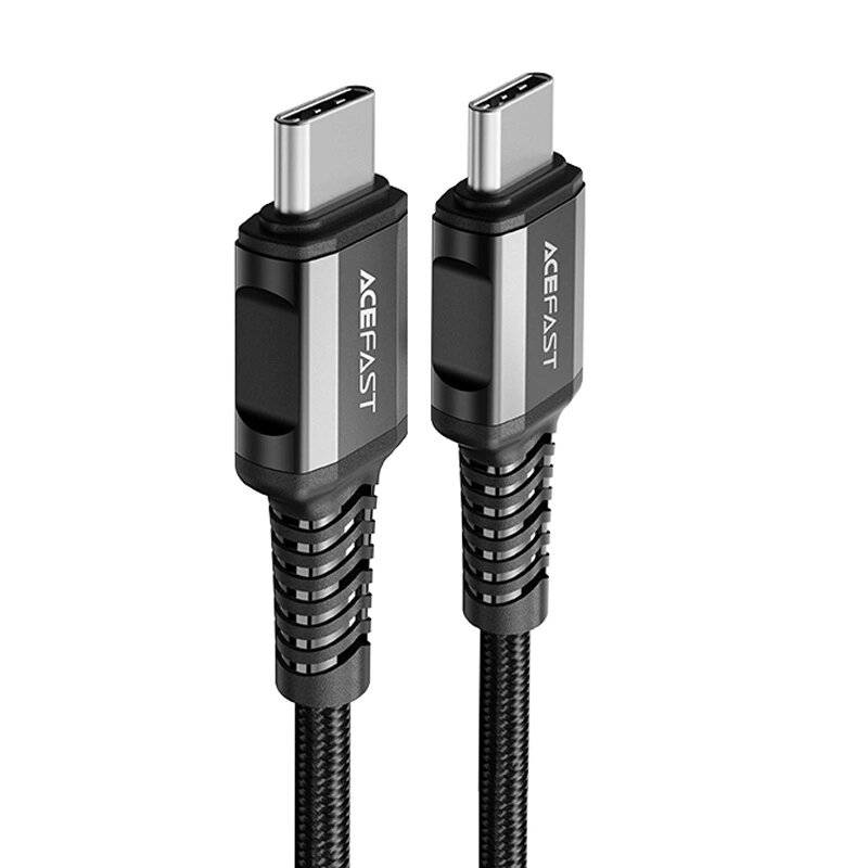 Acefast C1-03 USB-C – PD QC-Kabel 60 W 3 A 480 Mbit/s 1,2 m Schwarz