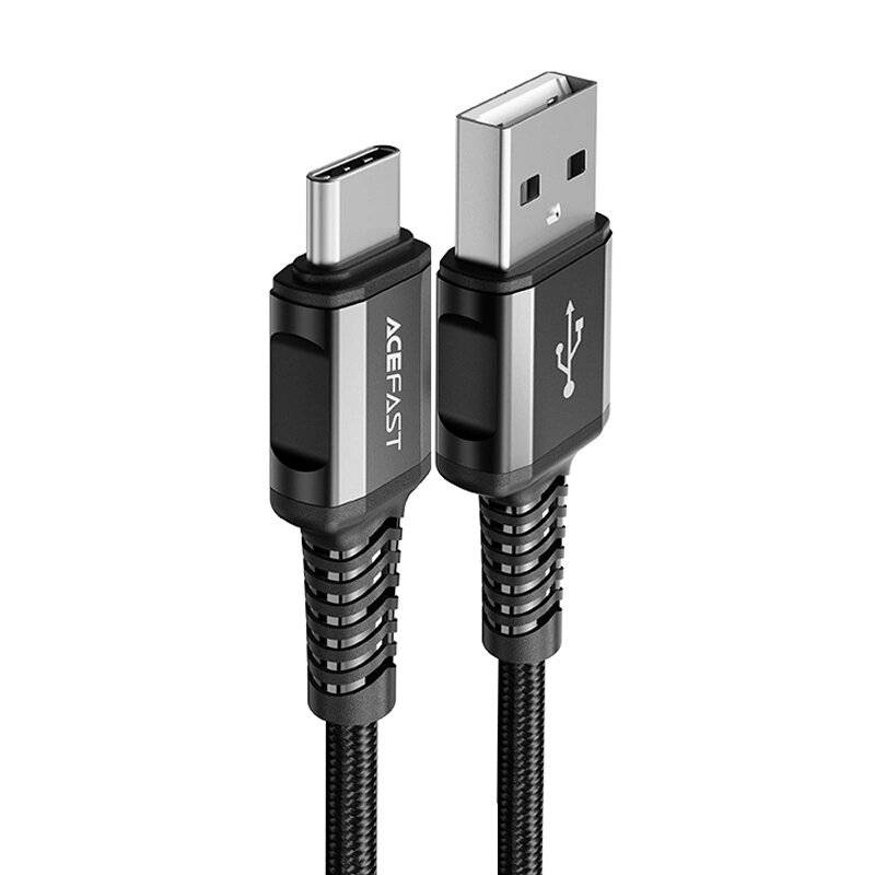 Acefast USB-Kabel - USB Typ C 1,2 m, 3 A schwarz C1-04