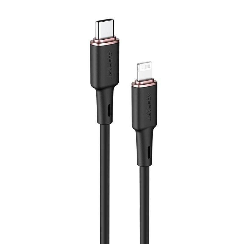 Acefast Kabel MFI USB Typ C - Lightning 1,2m, 30W, 3A schwarz C2-01